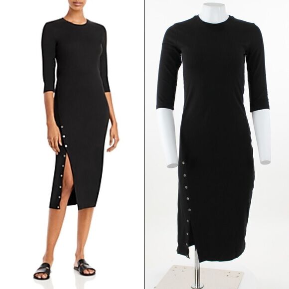 Theory Side Slit Midi Dress - Picture 1 of 5